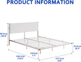 Full Size Bed Frame,Floating Bed Frame Full Size with Headboard